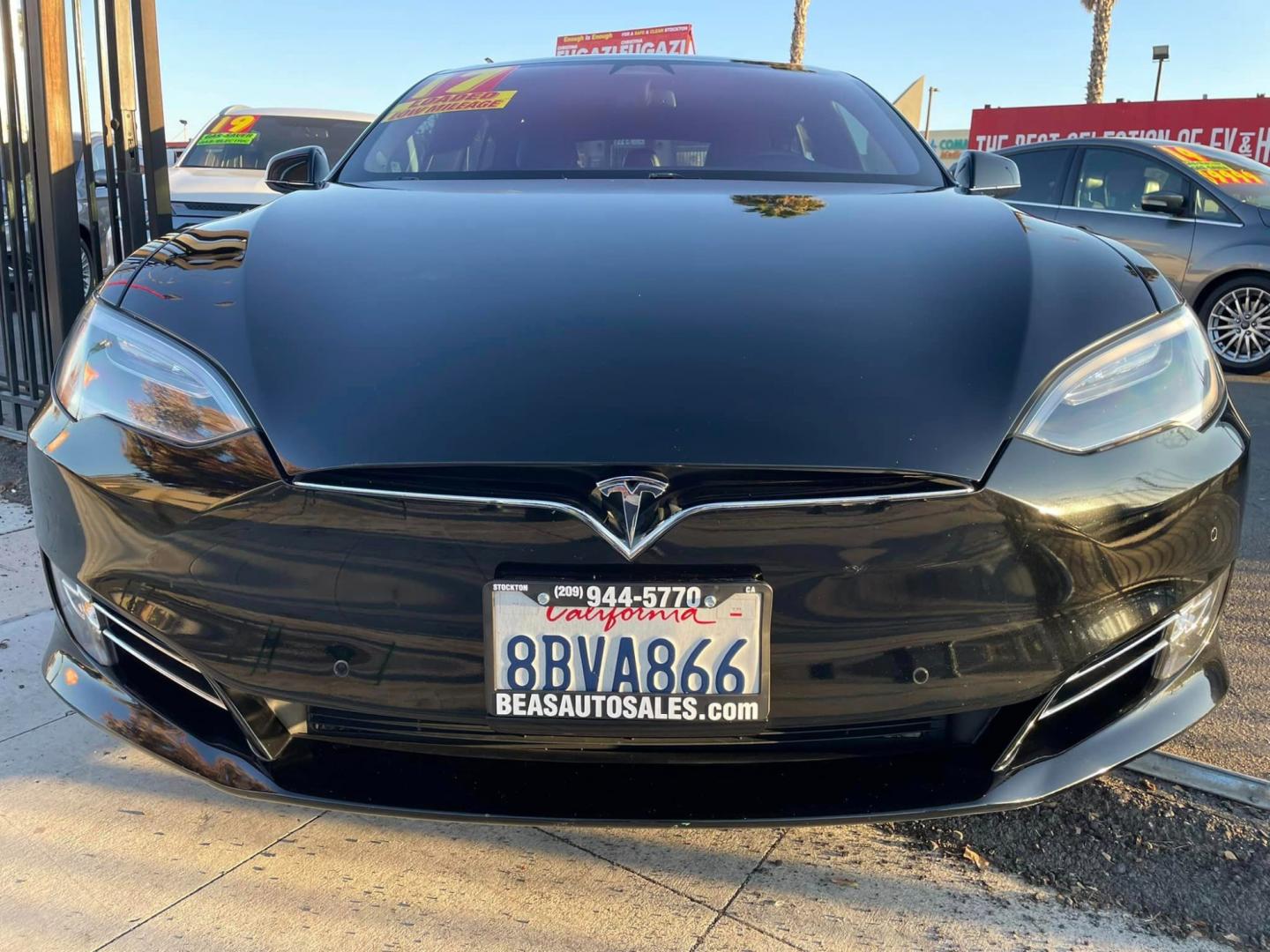 2017 BLACK /BLACK Tesla Model S (5YJSA1E19HF) , located at 744 E Miner Ave, Stockton, CA, 95202, (209) 944-5770, 37.956863, -121.282082 - Photo#1